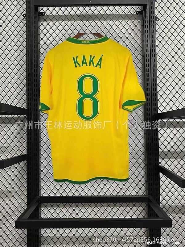 AC Milan Resort Kaka #22 soccer jersey Black Red Striped for Travel Looks