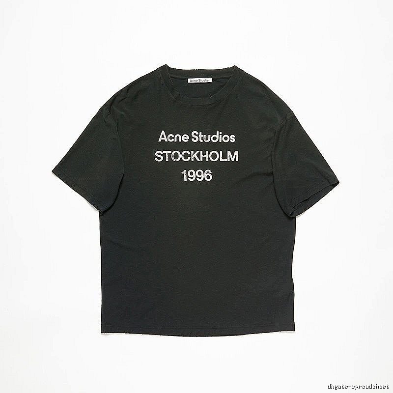 Acne Studios 2090-80 Black Style Ac908026 Stockholm Logo T-Shirt Daily Styling