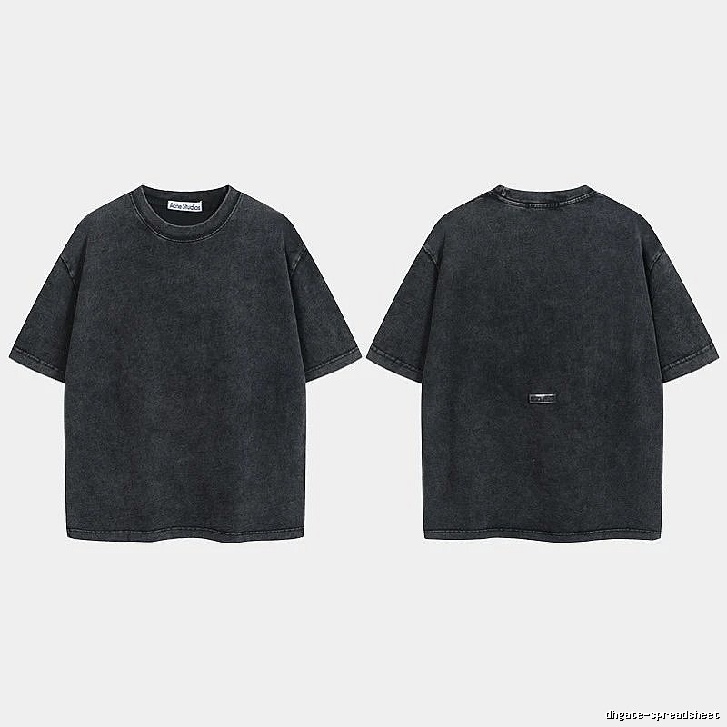 Acne Studios 2090-80 Black Style Ac908040 Stockholm Logo T-Shirt Modern Fit