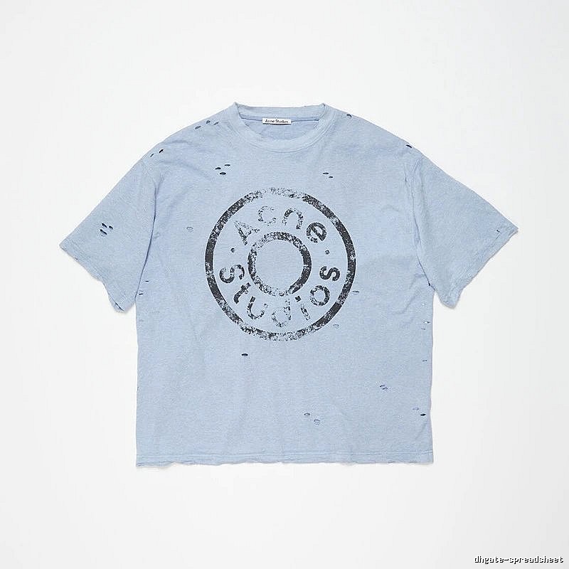 Acne Studios 2090-80 Blue Style Ac908041 Stockholm Logo T-Shirt Training Look