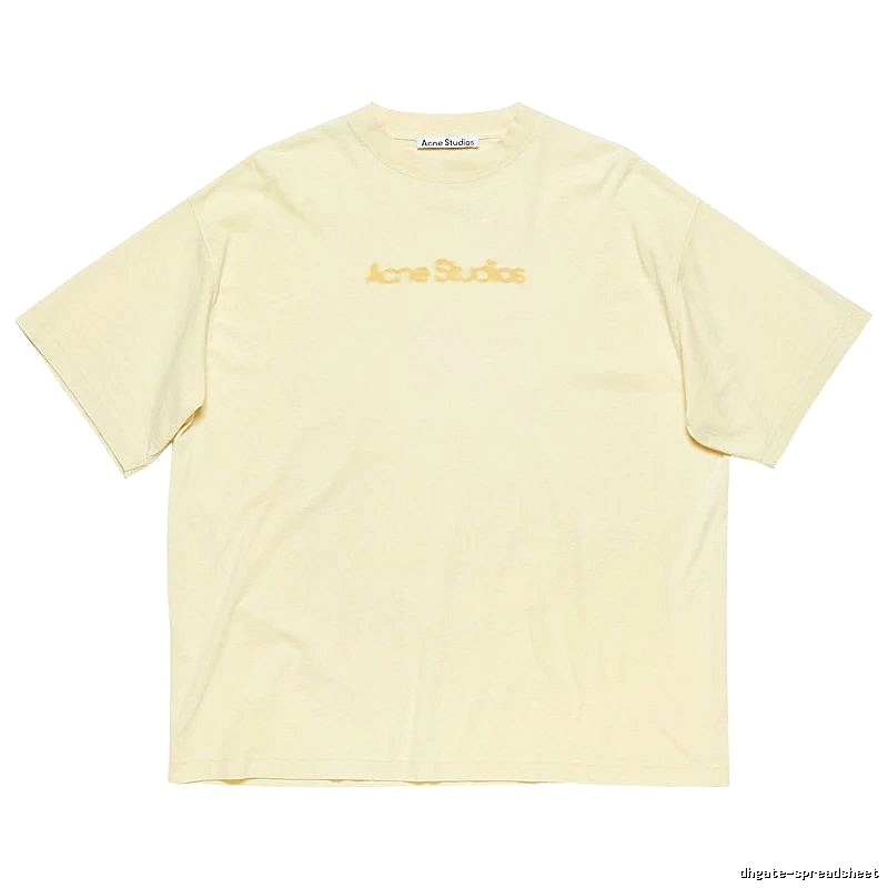 Acne Studios 2090-80 Yellow Style Ac908039 Stockholm Logo T-Shirt Everyday Rotation