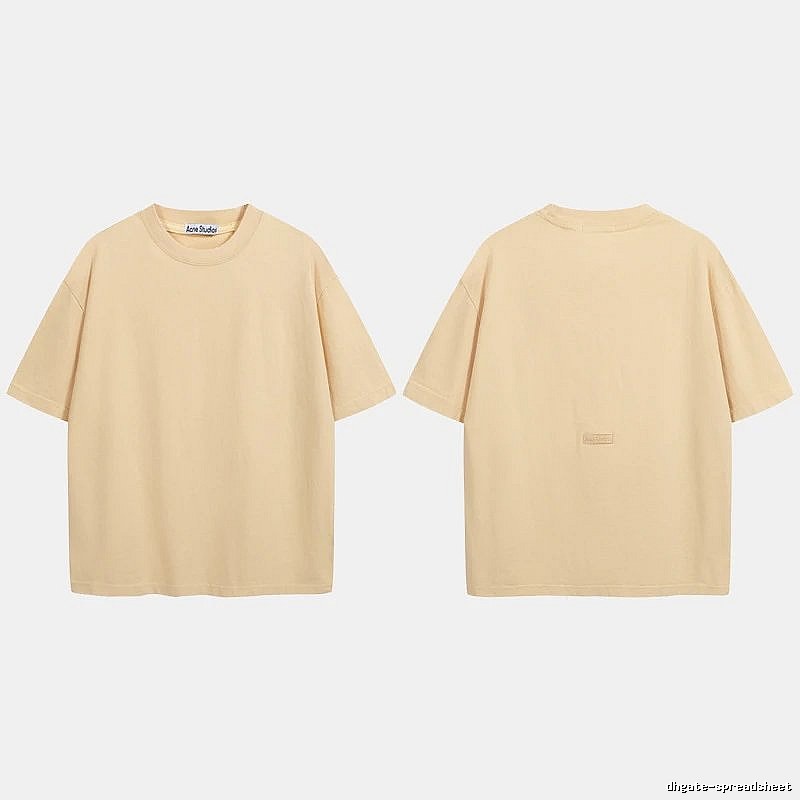 Acne Studios 2090-80 Yellow Style Ac908040 Stockholm Logo T-Shirt Match Day