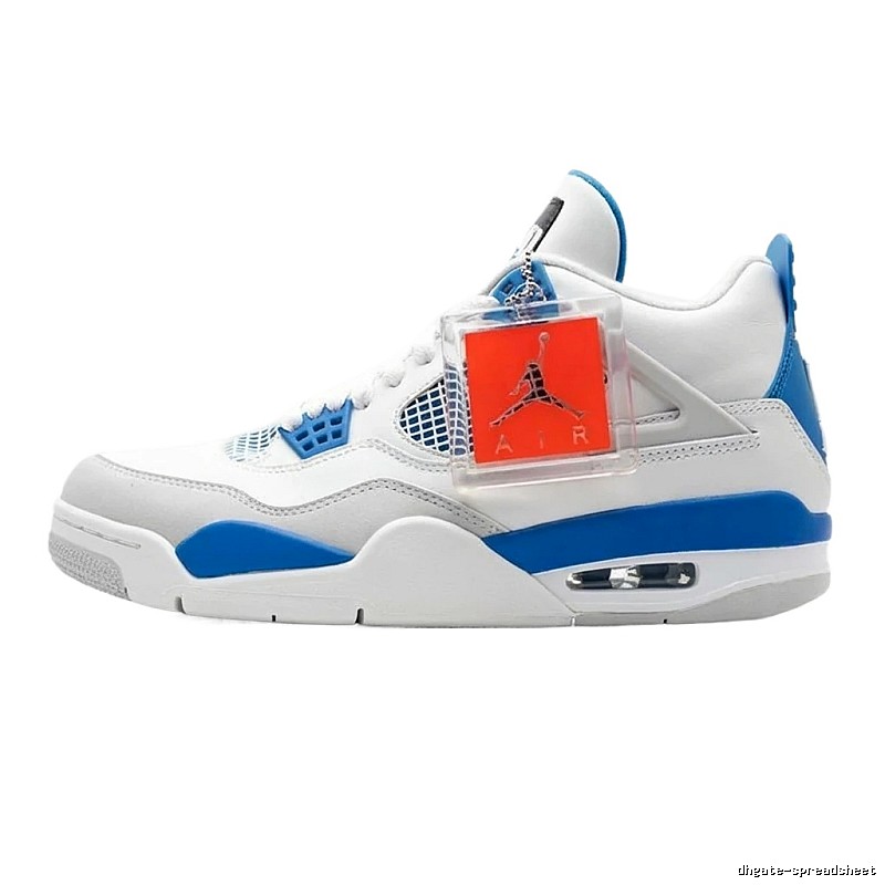 Air Jordan 4 Retro "White/Blue" (Sport Style)