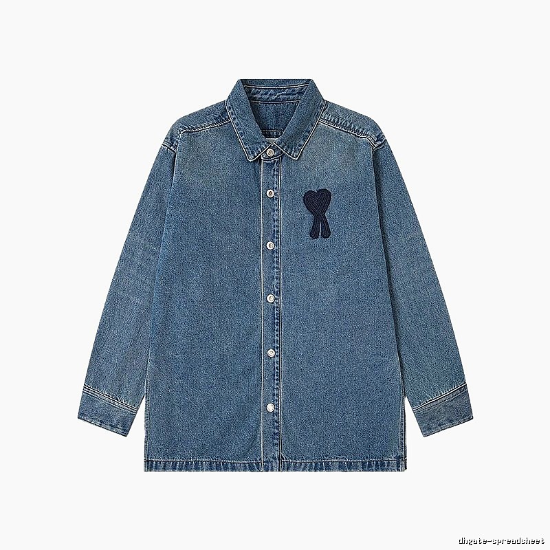 AMI Love Denim Shirt