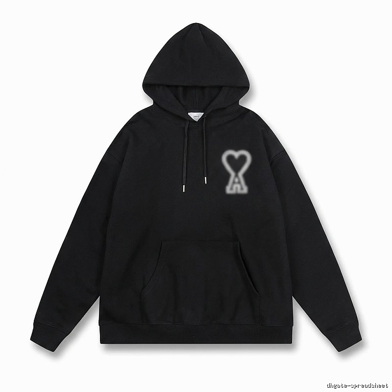 AMI Love Trendy Black Hoodie