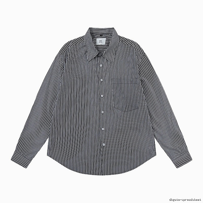 AMI Stripe Minimalist Style Shirt