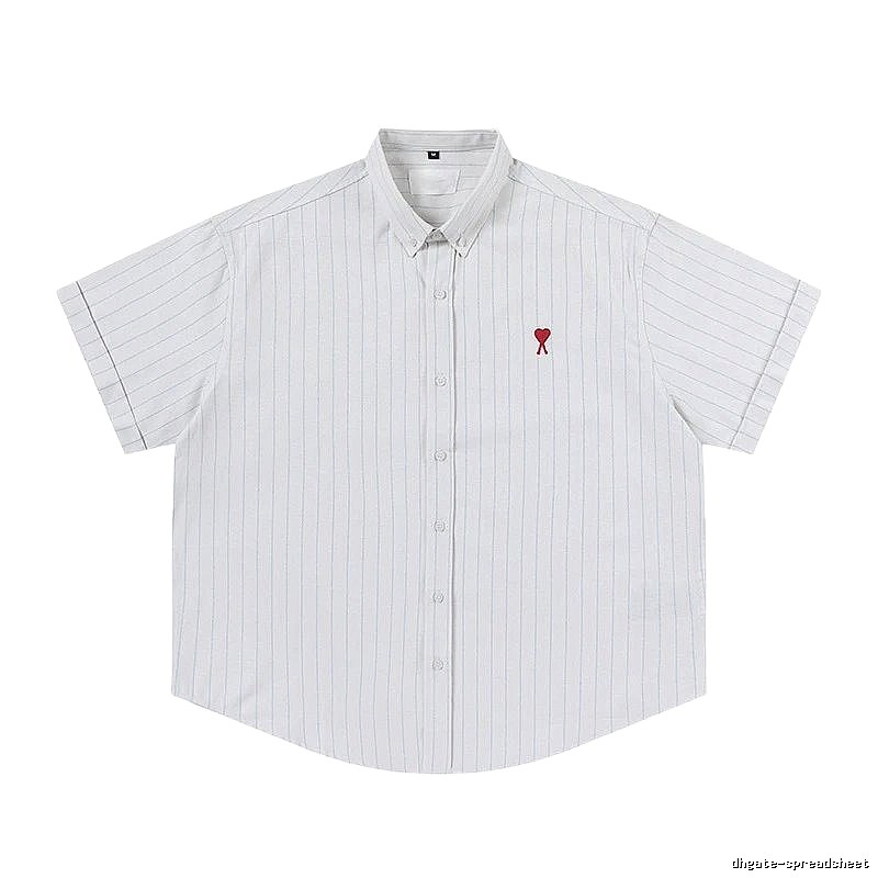 AMI Stripe Simple White Shirt