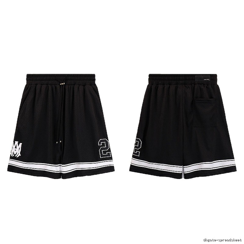 AMIRI American Basketball Style Black Athletic Shorts