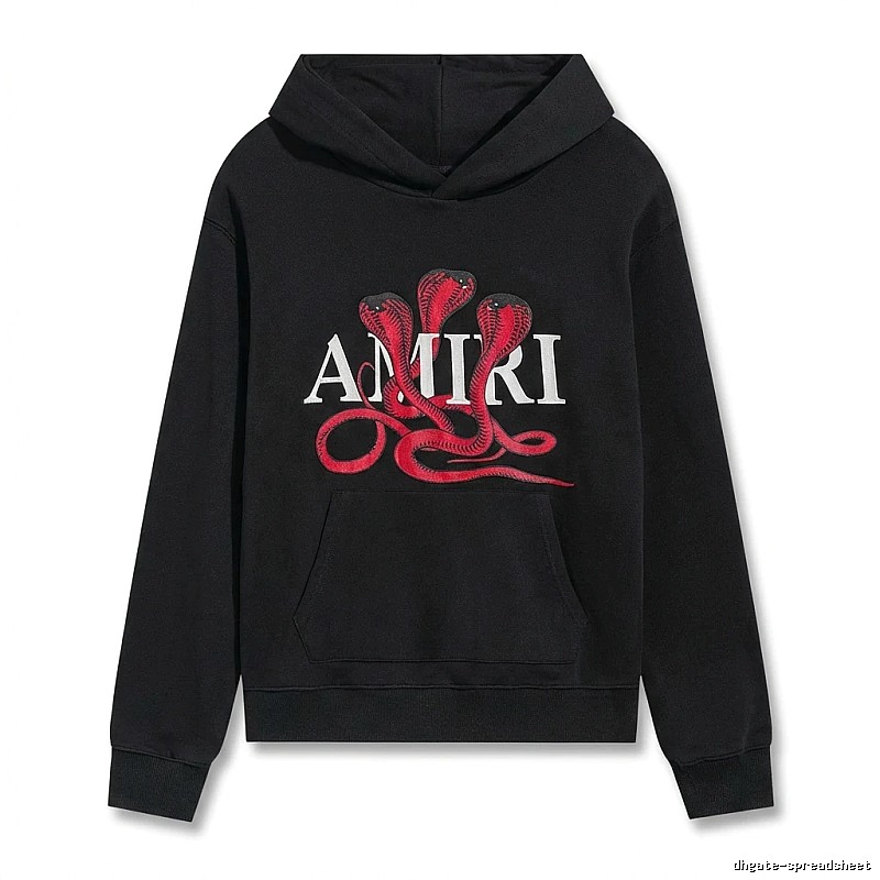 AMIRI black hoodie with snake print