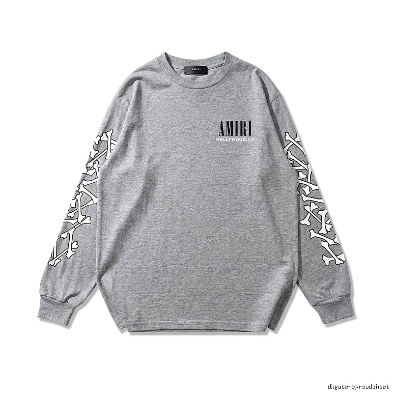AMIRI Bone Pattern Trendy Cool Gray Sweatshirt