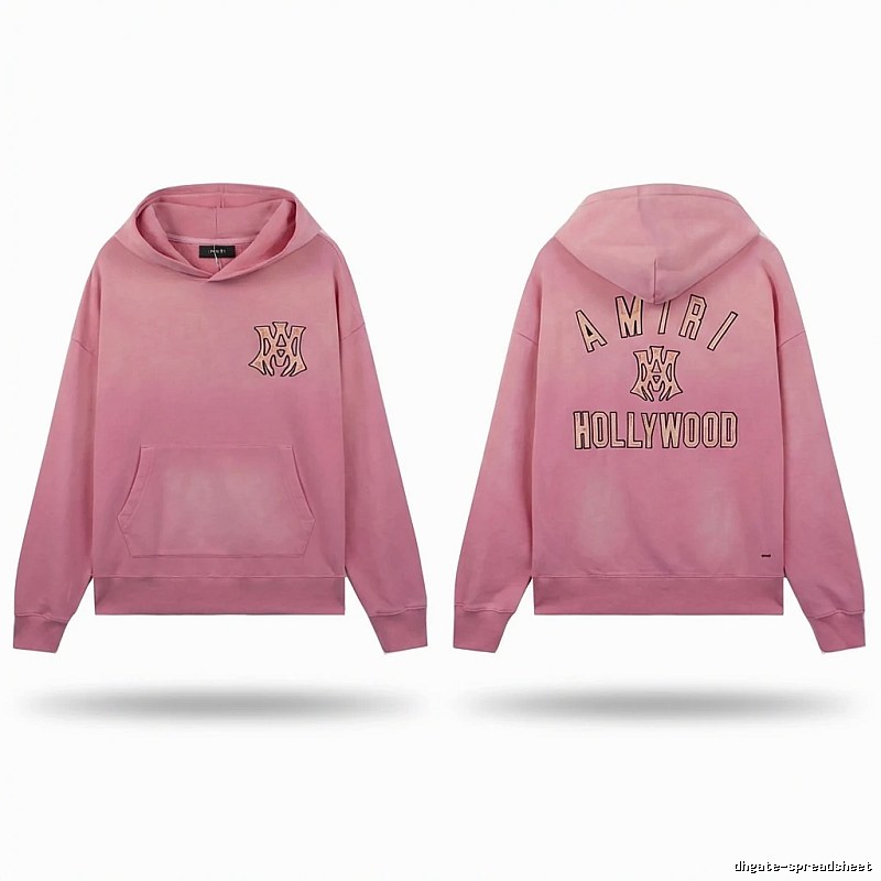 AMIRI Hollywood-style pink sweatshirt