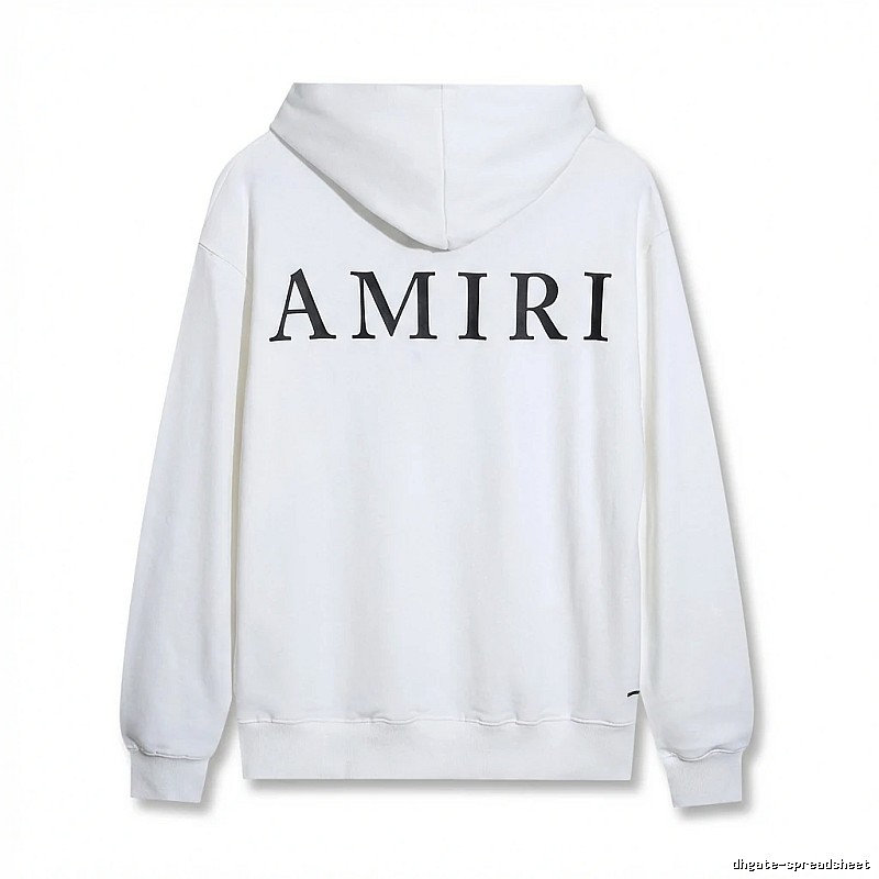 AMIRI minimalist style white hoodie