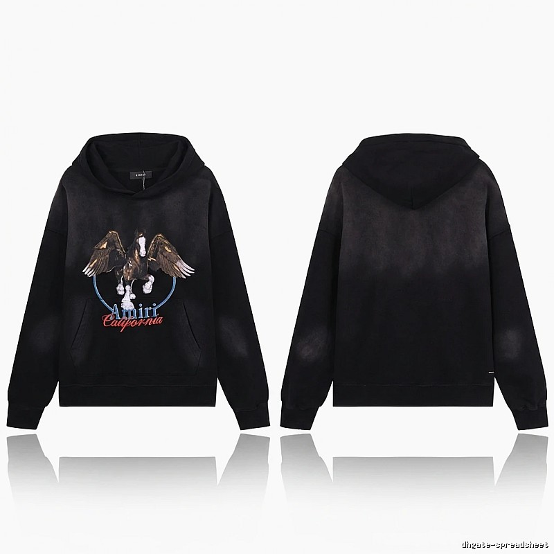 AMIRI Pegasus Retro Black Hoodie