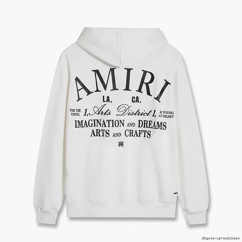 AMIRI Printed Casual Style White Hoodie