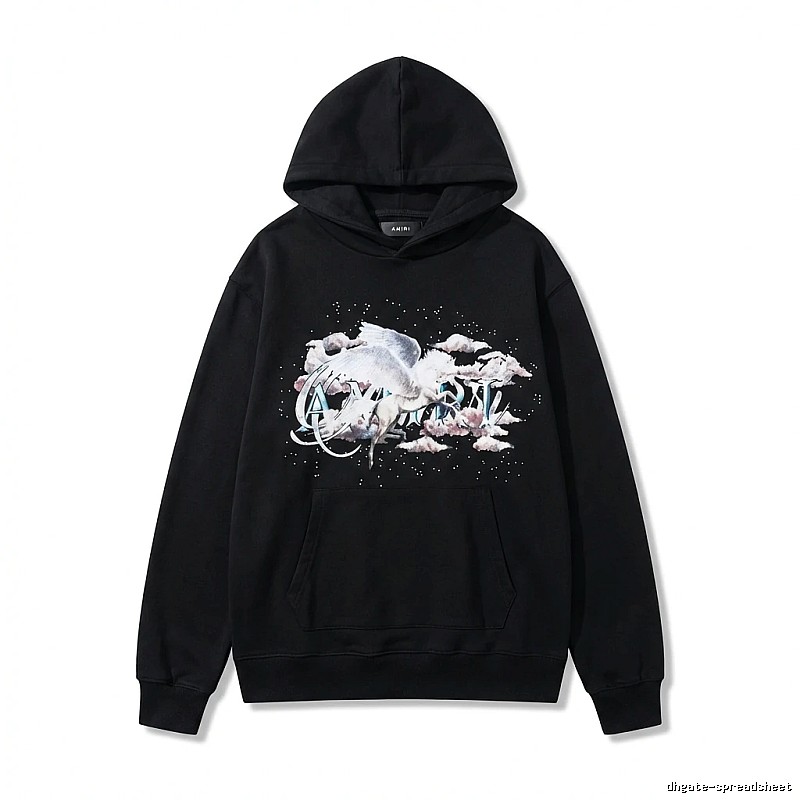 AMIRI Printed Trendy Black Sweatshirt