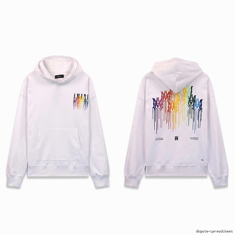 AMIRI Rainbow Wind White Hoodie