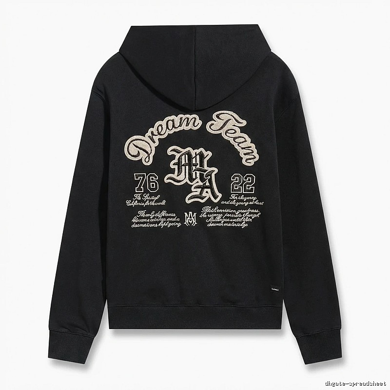 AMIRI Retro Style Black Hoodie