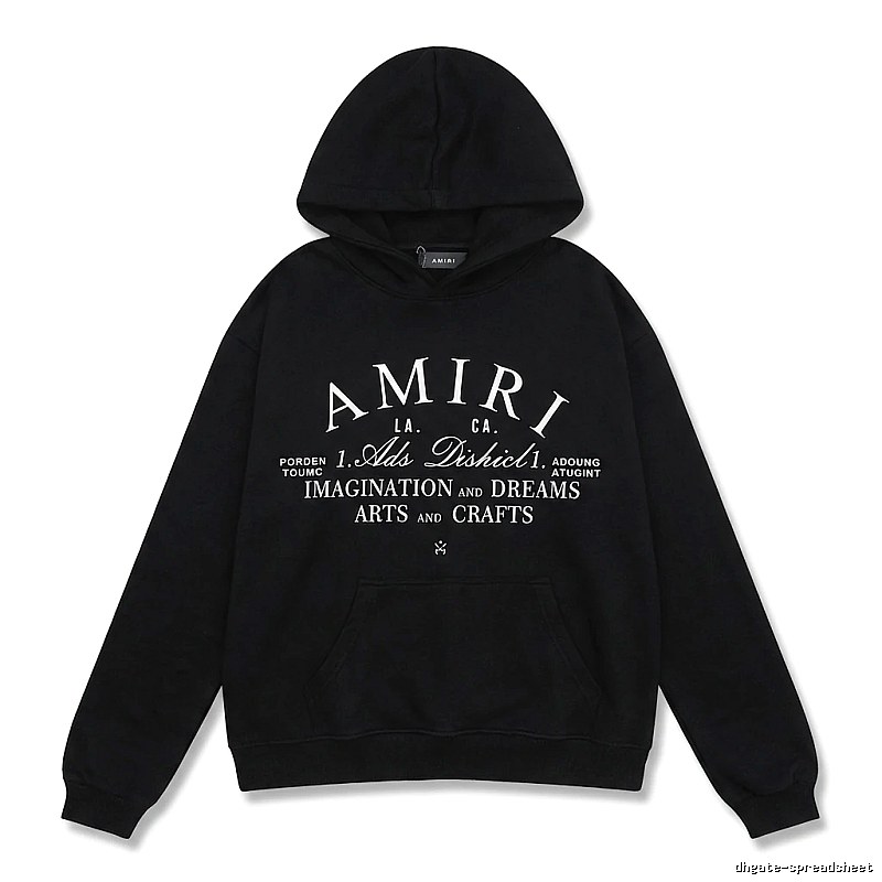AMIRI retro-style black hoodie