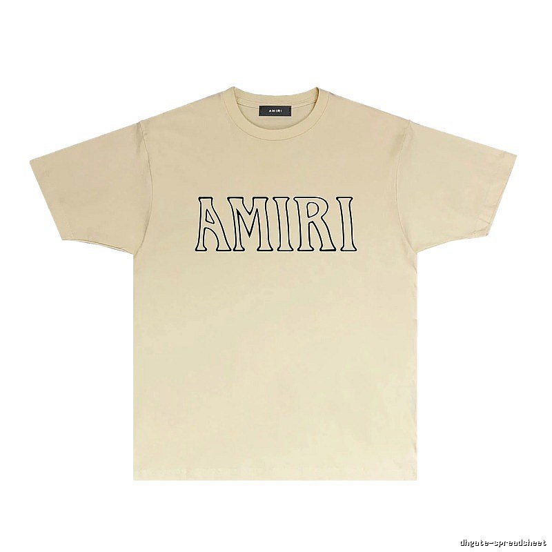 AMIRI simple and fashionable beige T-shirt