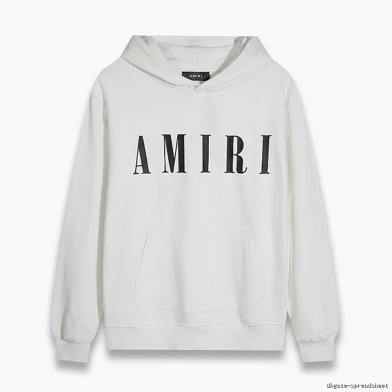 AMIRI simple style white hoodie