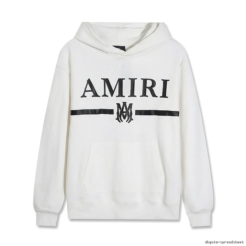 AMIRI Trendy Brand Letter Style White Hoodie