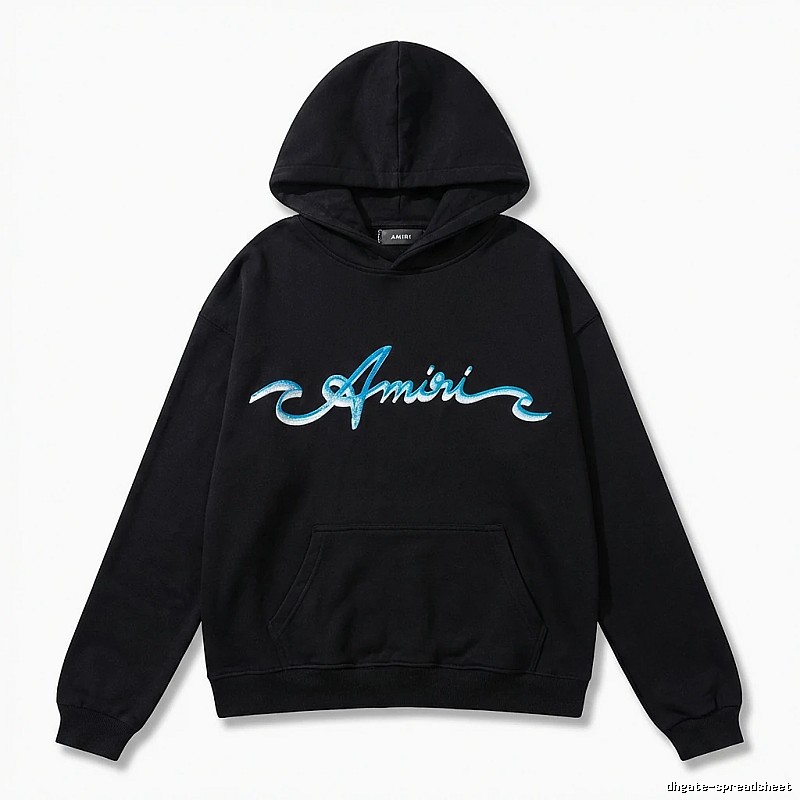 AMIRI Trendy Style Black Hoodie