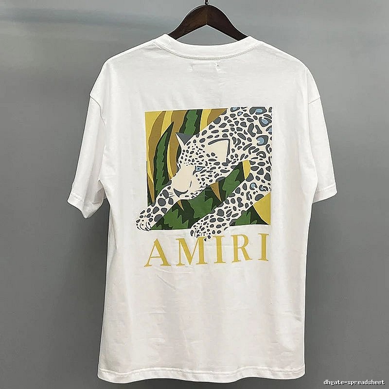 Amiri White Records Graphic T-Shirt Outdoor Days