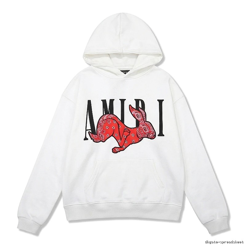AMIRI White Sweatshirt with Rabbit Print