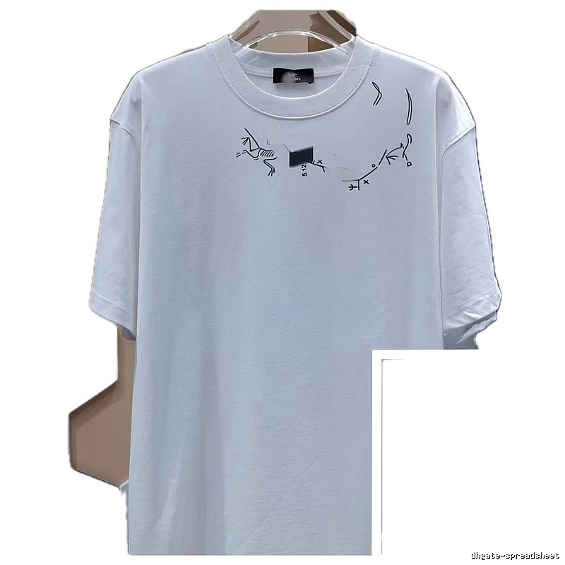 Arc'teryx Line Print Casual Style White T-Shirt