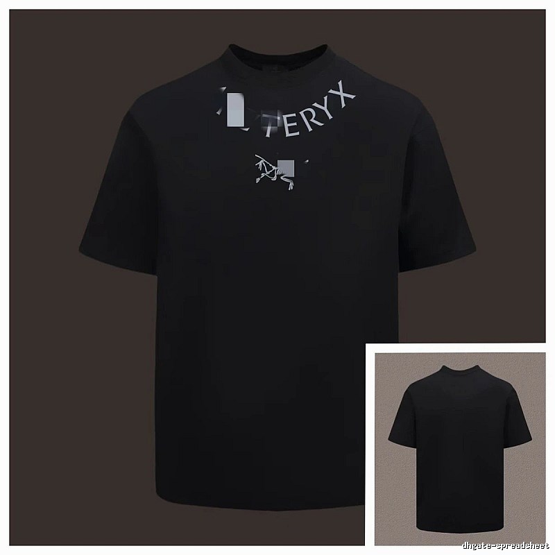 Arc'teryx Printed Functional Style Black Short Sleeve T-shirt