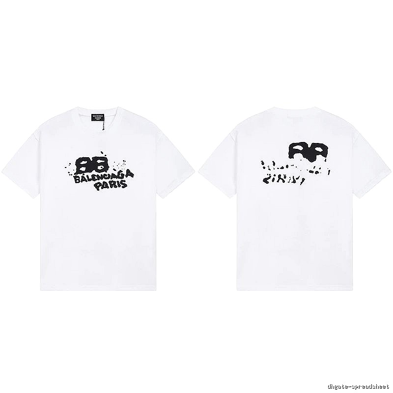 Balenciaga BB Print White T-shirt