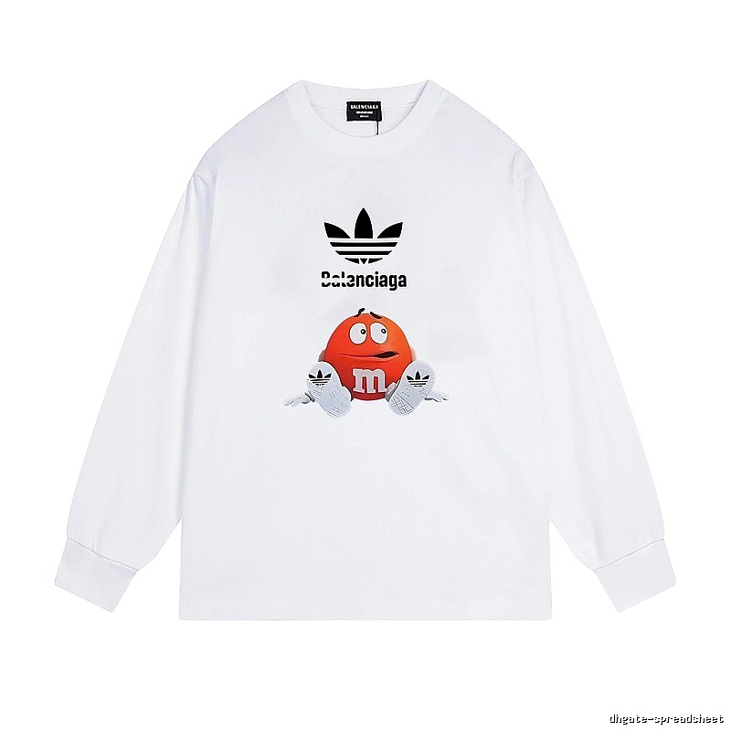Balenciaga Co-branded Cartoon White Sweatshirt