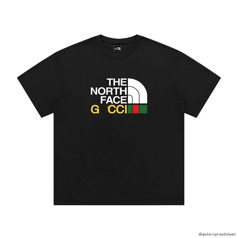 Balenciaga Co-branded Printed Trendy Black T-Shirt