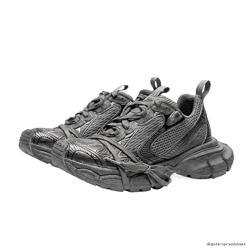 Balenciaga dad-style silver-gray shoes