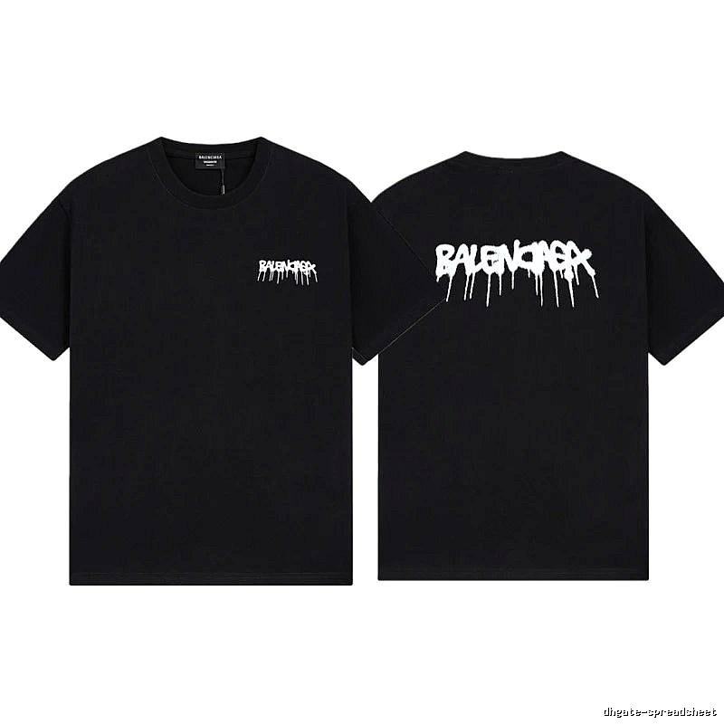 Balenciaga Graffiti Street Style Black T-Shirt