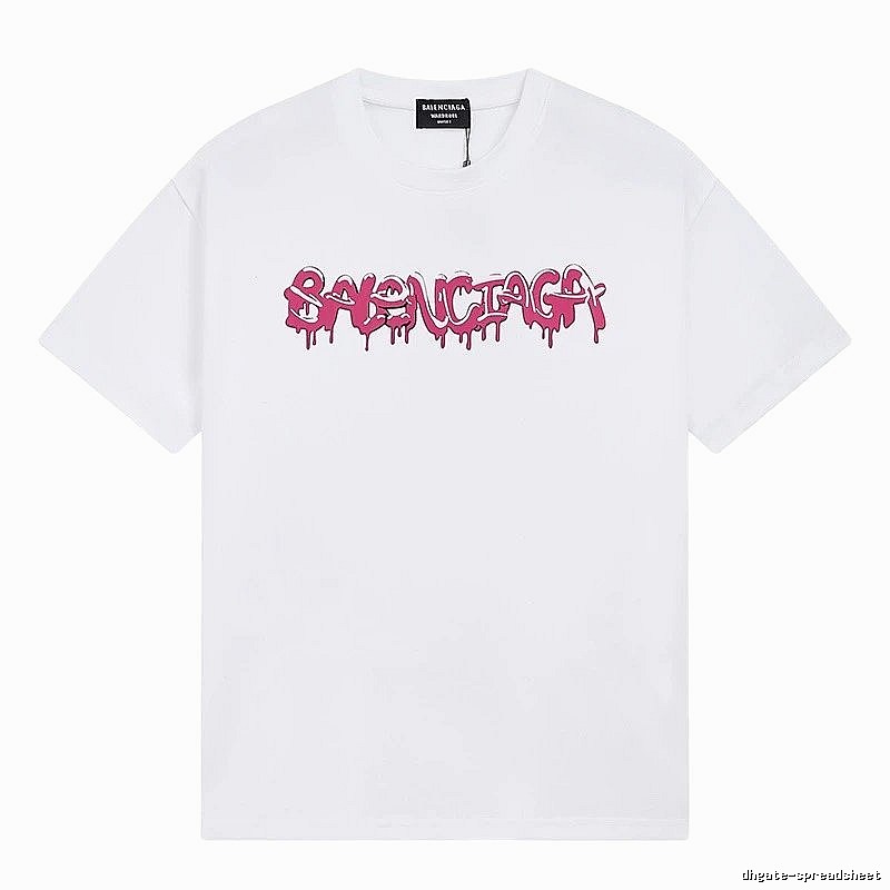 Balenciaga Graffiti Street Style White T-shirt