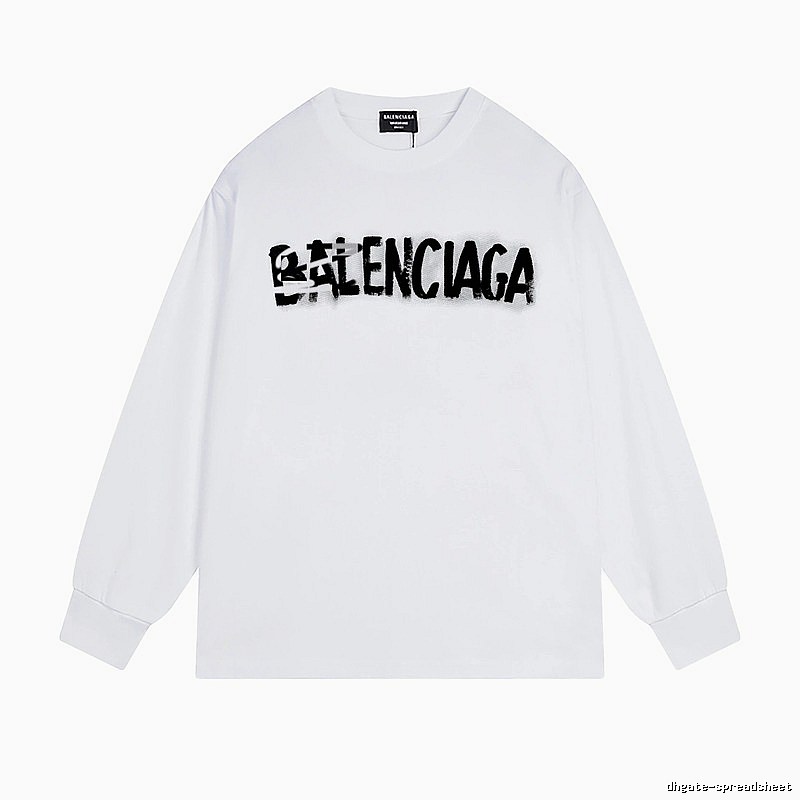Balenciaga graffiti-style white T-shirt
