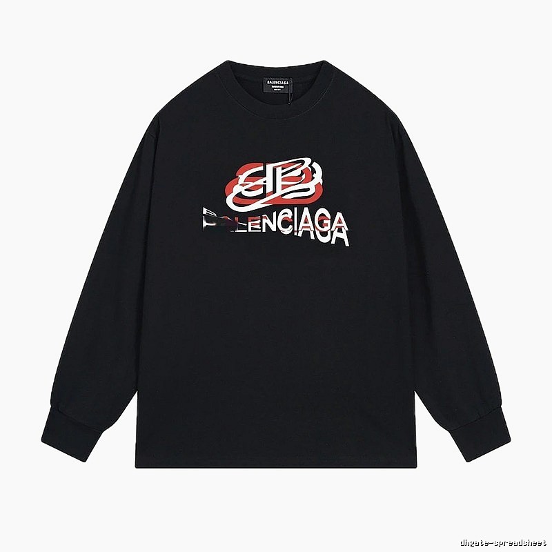 Balenciaga letter-style black T-shirt