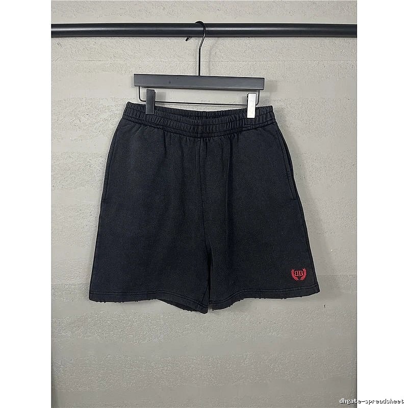 Balenciaga minimalist style black shorts