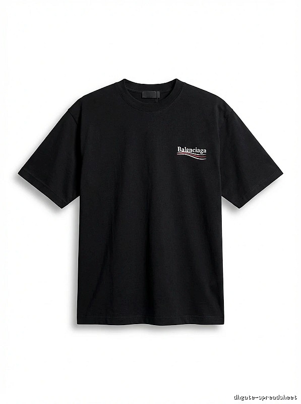 Balenciaga minimalist style black T-shirt