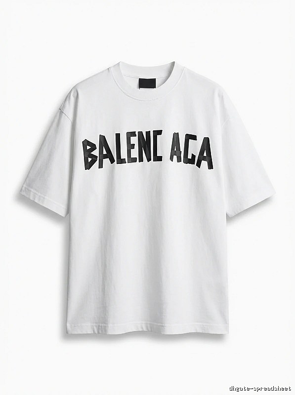 Balenciaga minimalist style white T-shirt