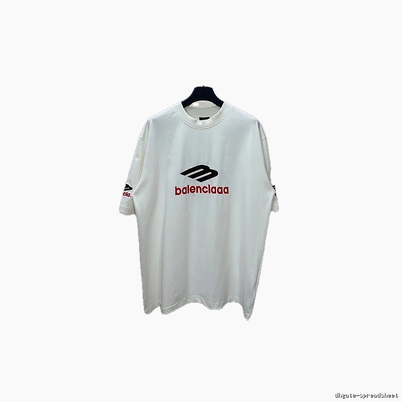 Balenciaga minimalist style white T-shirt