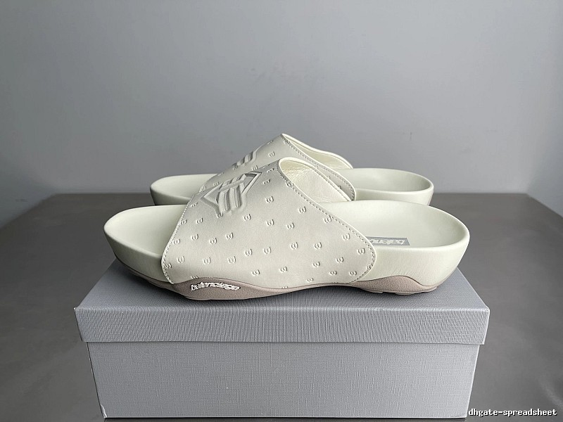 Balenciaga Monogram Trendy Cool Style Off-White Slides