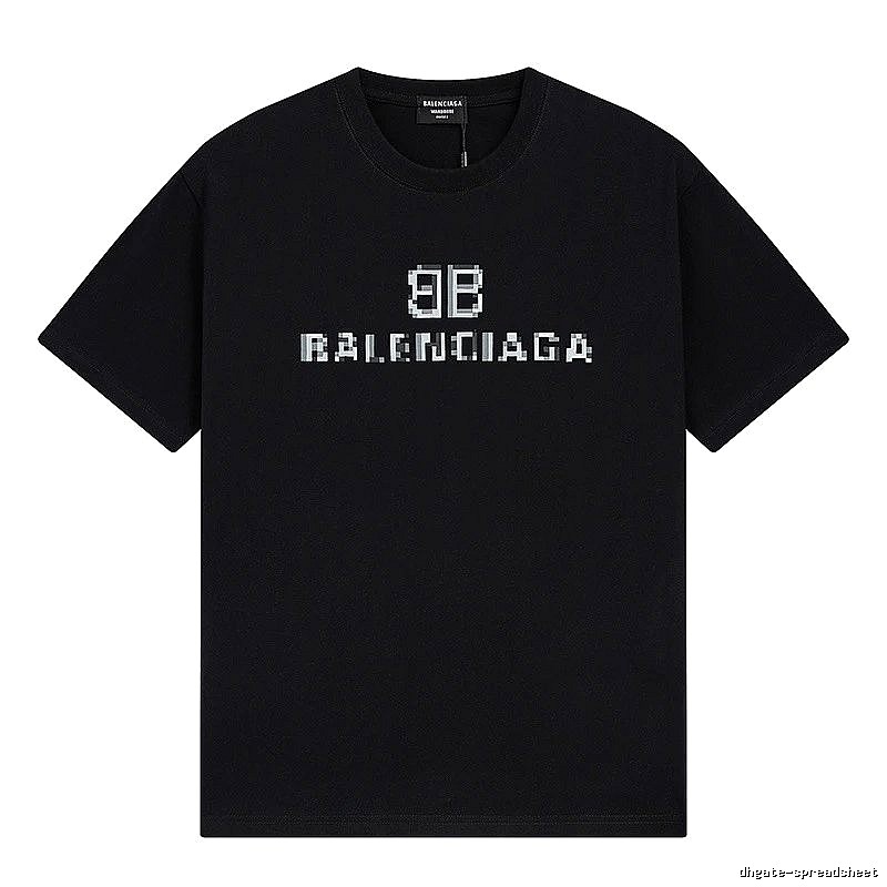 Balenciaga pixel-style black T-shirt