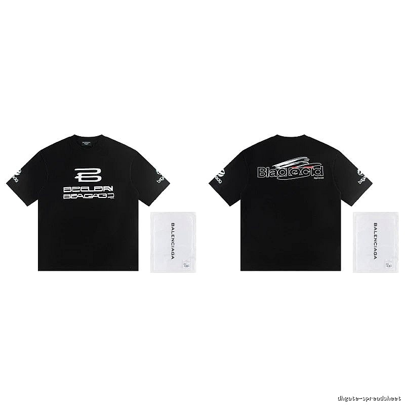 Balenciaga Printed Street Style Black T-shirt