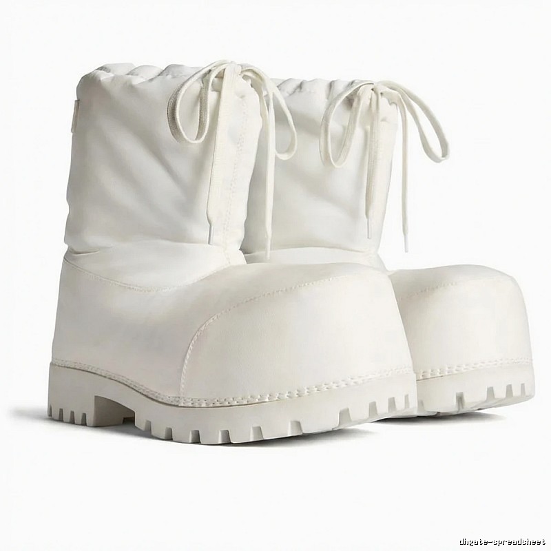 Balenciaga retro-style white boots