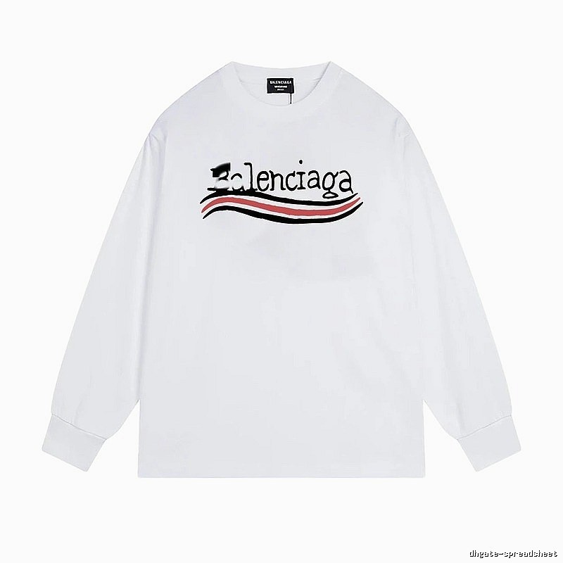 Balenciaga striped white long-sleeve