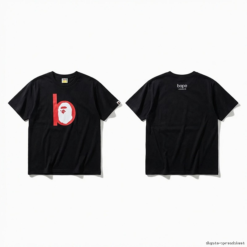 Bape Ape Head Minimalist Style Black T-shirt