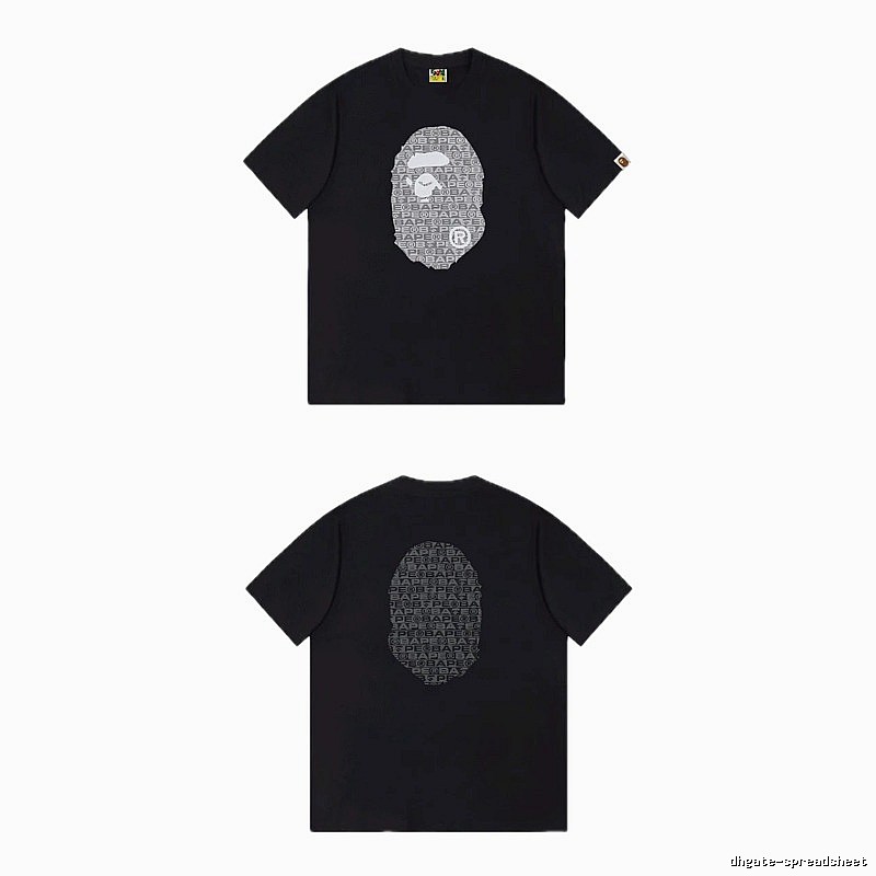 Bape Ape Head Trendy and Cool Black T-shirt