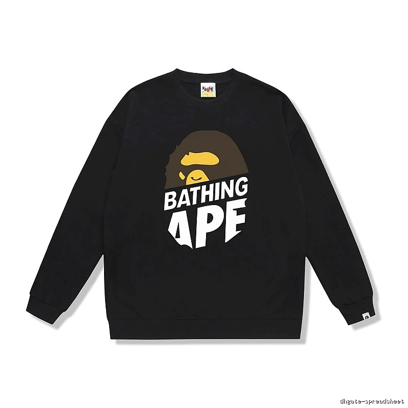 Bape Ape Head Trendy Cool Black Sweatshirt